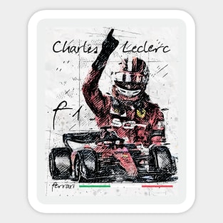 Charles Leclerc - Ferrari F1 Sticker